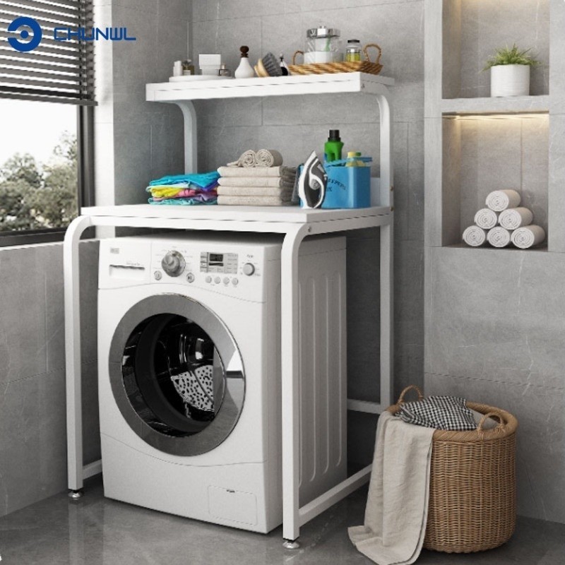 Drum Washing Machine Rack Double Layer Above Microwave Oven Storage ...