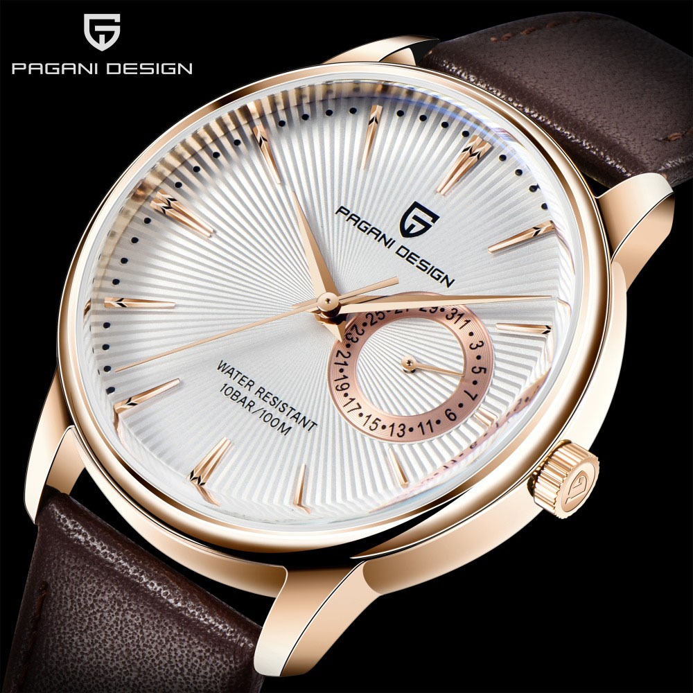100% Pagani Design Original watch for men Quartz Watch Men's Leather Seiko  VH65 fashion watch Casual Waterproof Sports Watch Men's Military watches  PD-1654 | Shopee Singapore