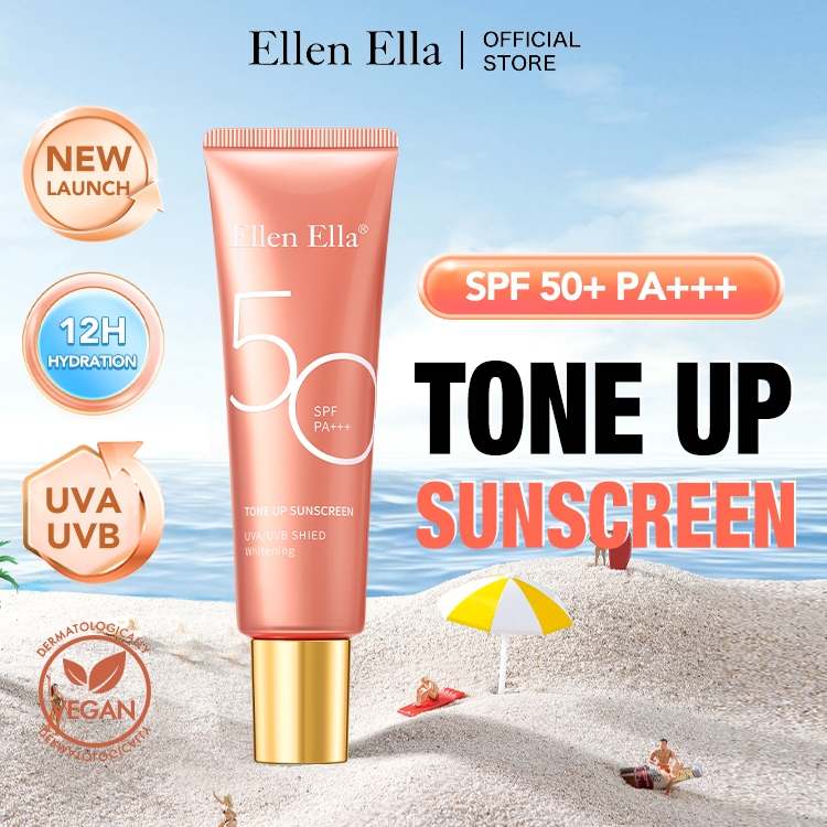 Ellen Ella Whitening 3-in-1 Tone-up Sunscreen Bb Cream Spf50+ Pa+++ Uva 