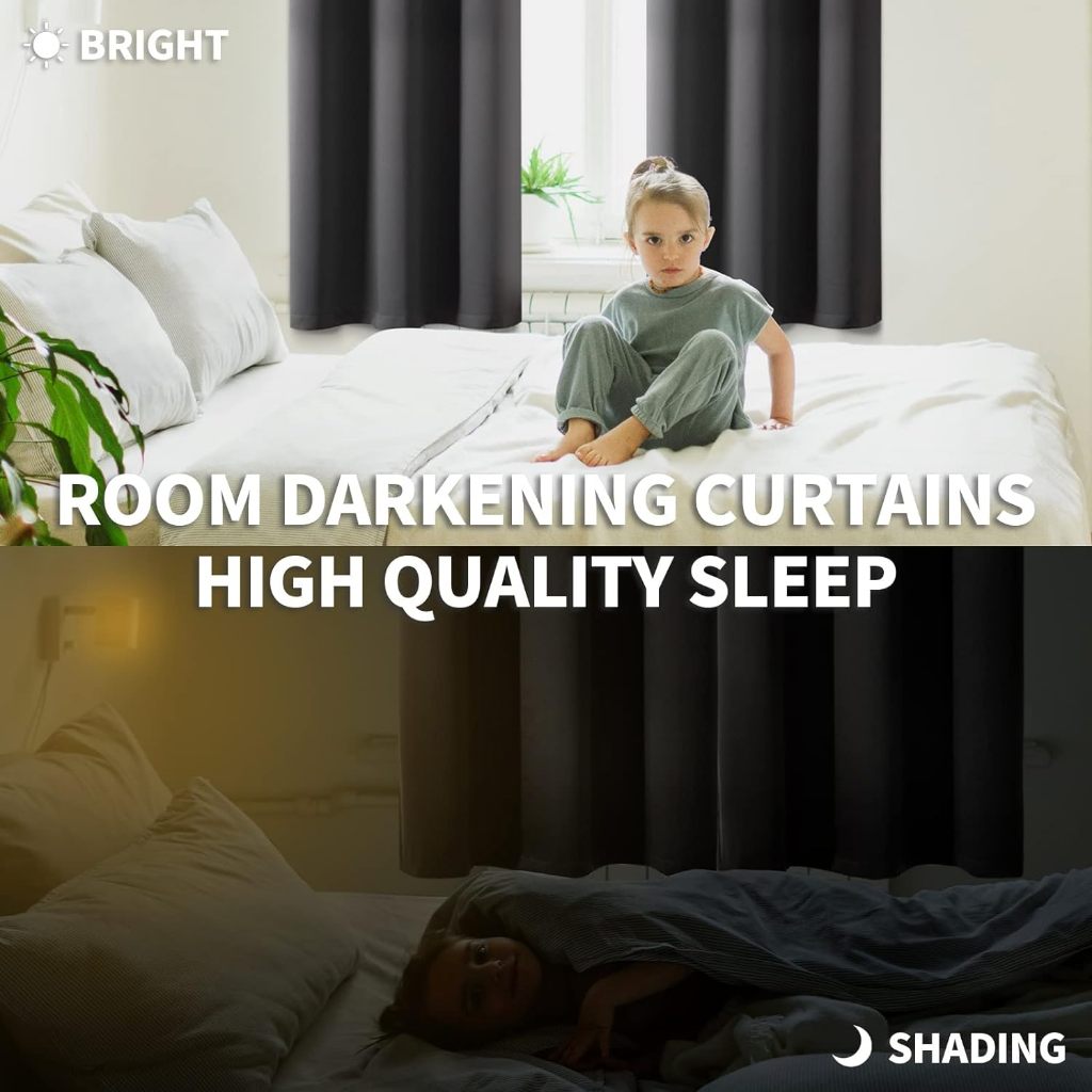 24 Colors 90% Blackout Curtain for Bedroom BTO Light Blocking Window ...