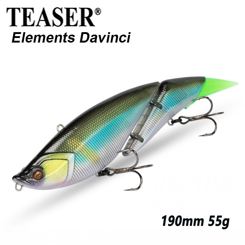 Leurre Da Vinci 150 ELEMENS – édition Limitée, 2 Pièces, Swimbait Oblique – Neuf