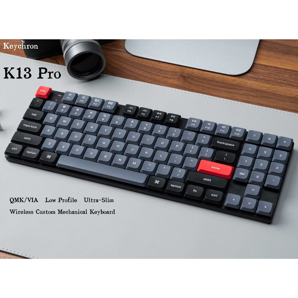 Keychron K13 Pro (80% Layout) Ultra-Slim Wireless QMK/VIA Custom ...