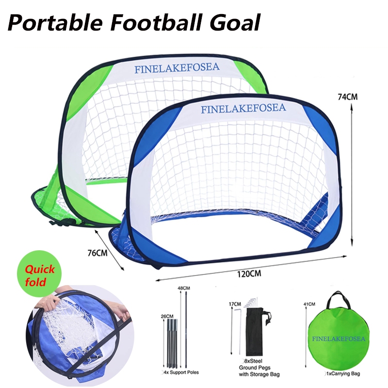Children's Football Gate Portable Folded Goal Gate Football Target Net ...