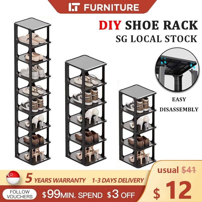 IT-store [SG Local Stock] Shoe Rack Shoe Cabinet DIY HDB BTO Shoe Rack ...