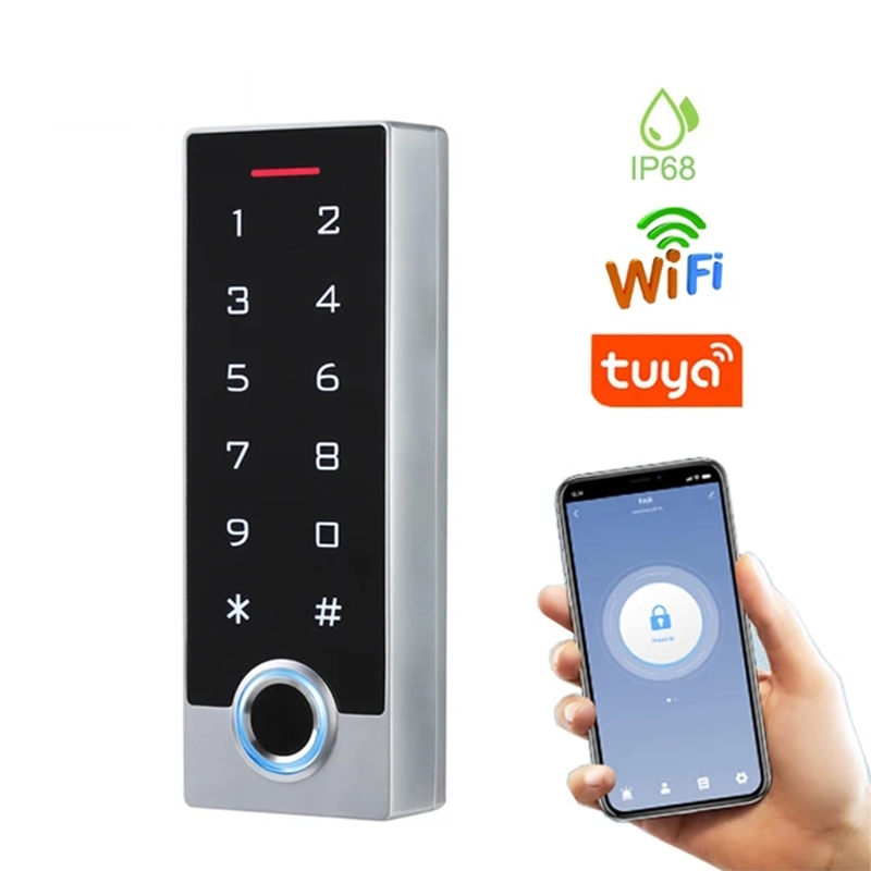TF2 IP68 Waterproof WIFI TUYA APP Metal Biometric Fingerprint Door