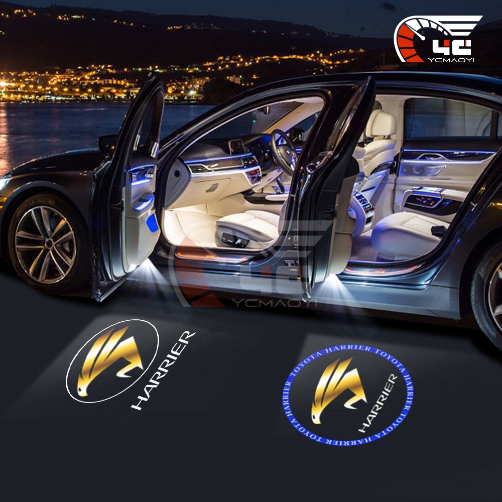 2/4Pcs Led Car Door Welcome Light For Toyota Harrier 2010-2024 Logo ...