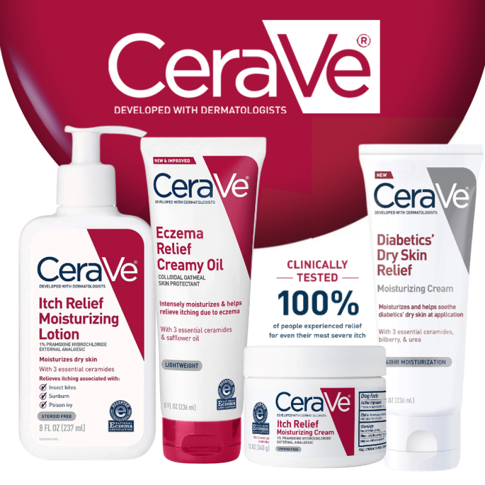 Cerave Itch Relief Moisturizing Lotion 8 Oz 237ml Itch Relief Moisturizing Cream 340g Eczema 8238