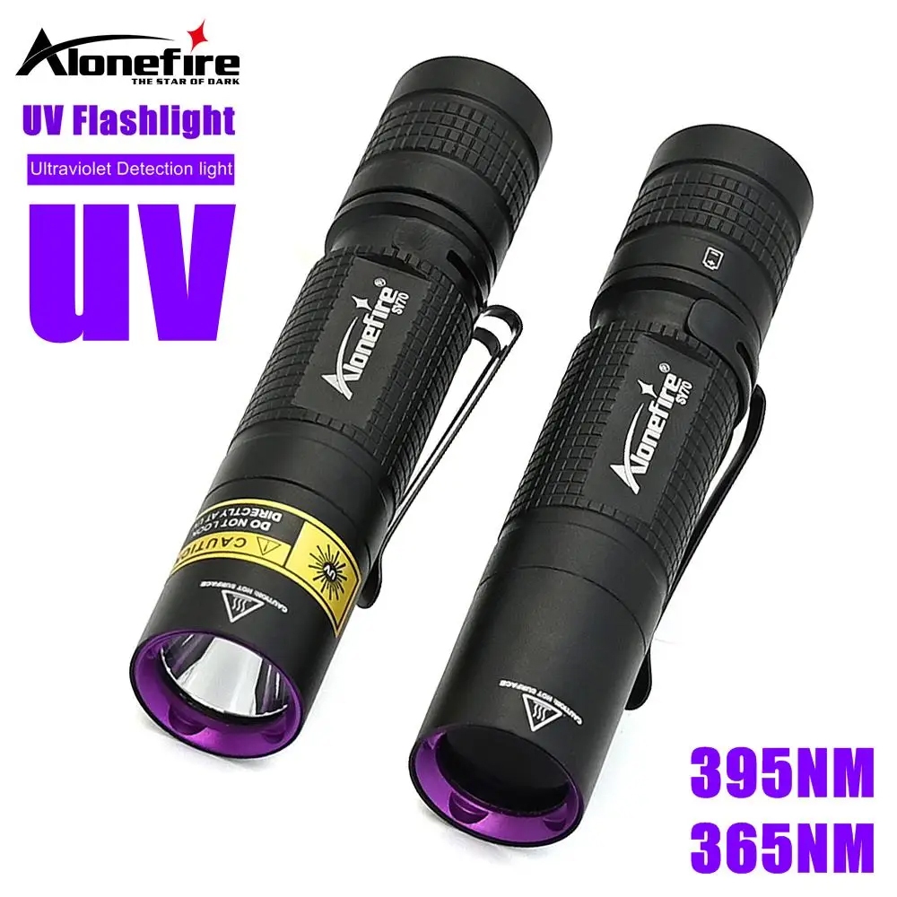 Alonefire SV99 395nm UV Torch Flashlight Small 3W Mini Black Light
