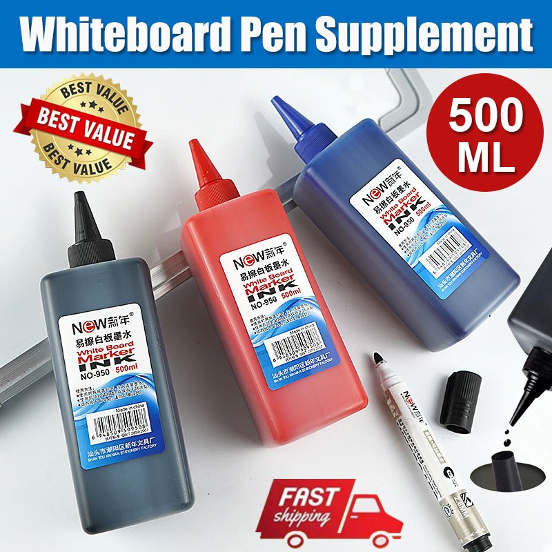 [Ready Stock] 500MLBudget Whiteboard Marker Pen Marker Refill Ink ...
