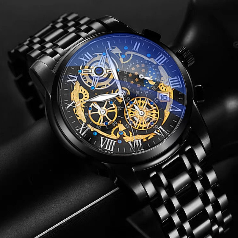 LIGE Steel Watch Original Men Fashion Business Watches Waterproof Sports Chronograph Quartz Wrist Watches Top Brand Luxury Automatic Date Watch Shopee Singapore