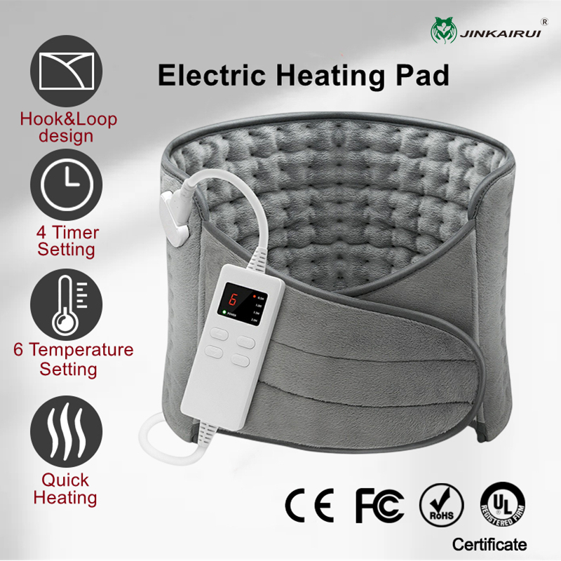 Jinkairui Heating Pad Electric Back Neck Massager Menstrual Pain Relief ...