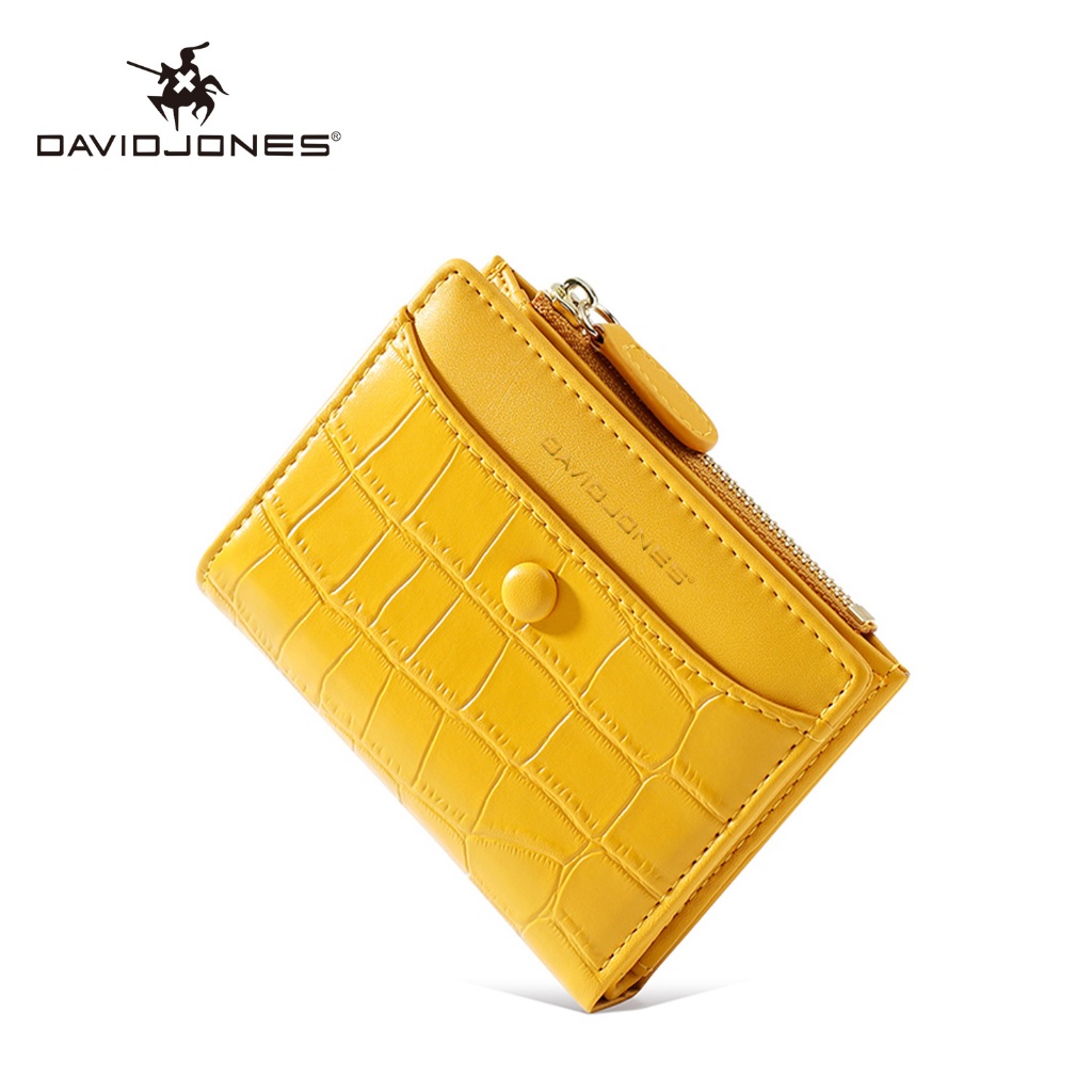 David Jones Paris Crocodile Pattern PU Leather Wallet Card Holder