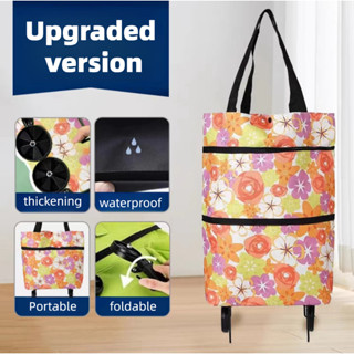 Lightweight shopping tote bag on wheels best sale