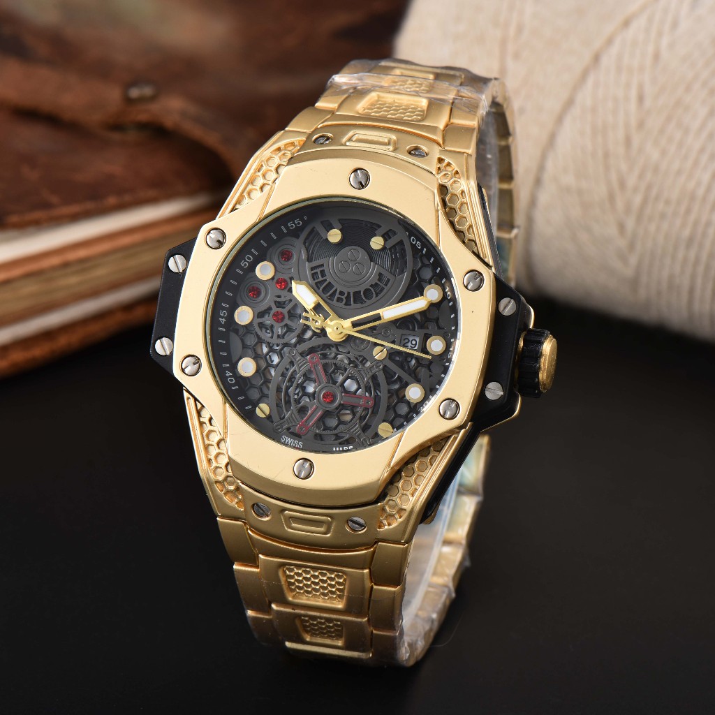 Hublott Quartz Movement Waterproof Men's Watch Rui Watch Business Light ...