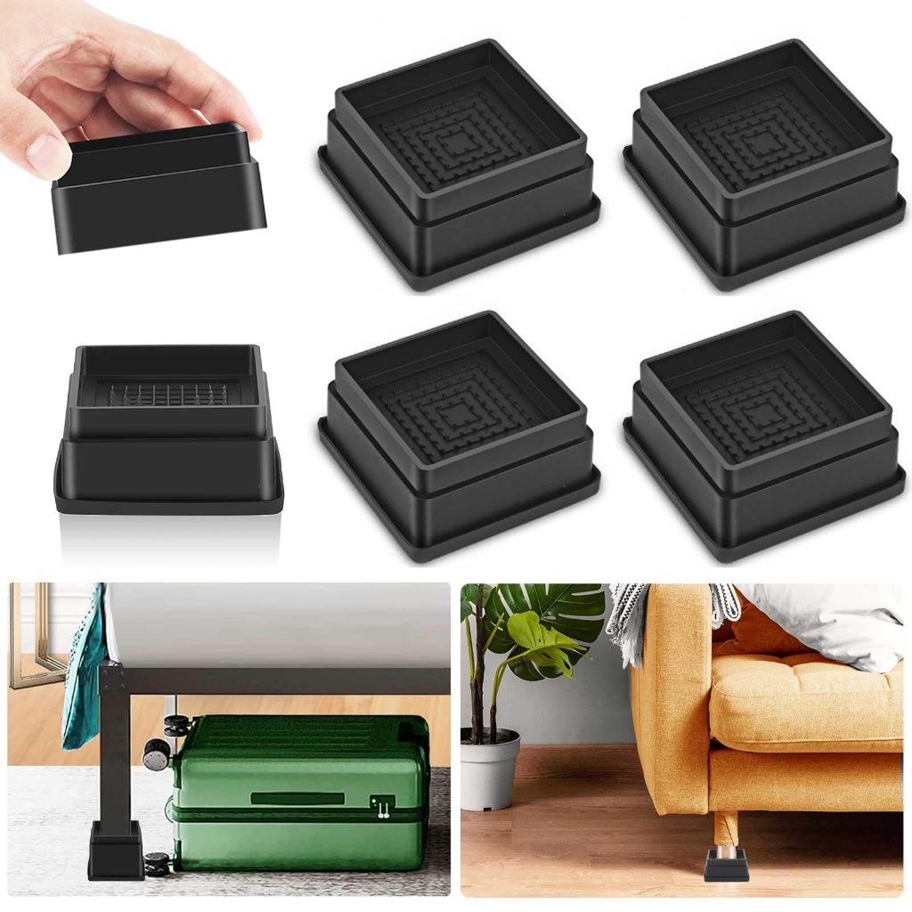 4PCS Bed Mat Table Risers Sofa Lifts Desk Raisers Blocks Couch Legs ...