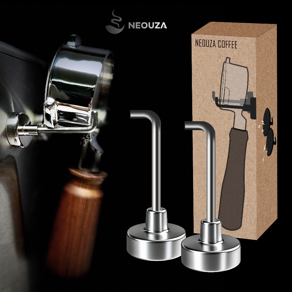 NEOUZA WDT Tamper Set Für Espresso – Aus Aluminium, Mit 8 Edelstahlnadeln (0,4 Mm) & Geriffeltem Boden, 51 Mm | Zum Verteilen & Anpressen Des Kaffeepulvers