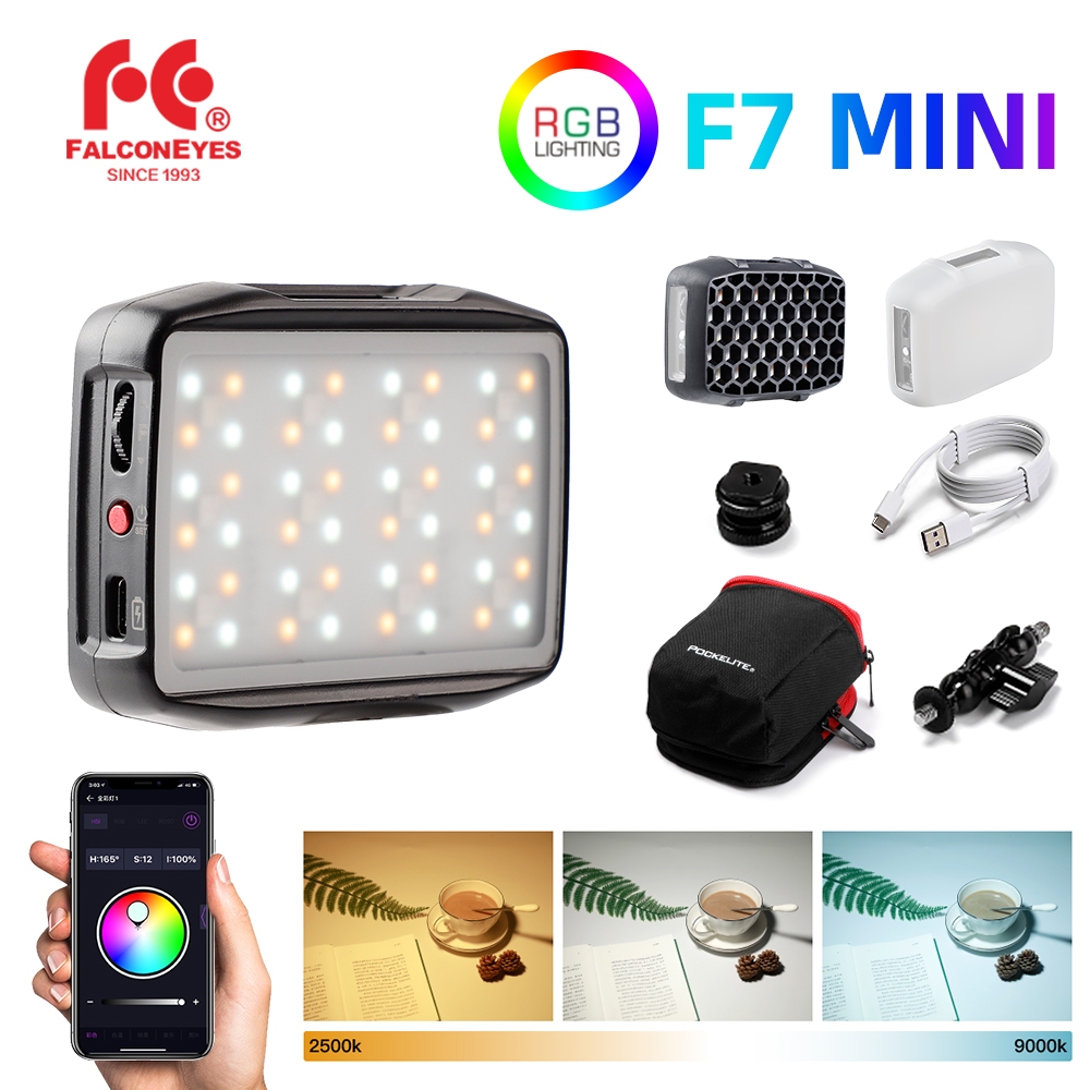 FalconEyes F7 mini Pocket RGB LED Light Video Photo Fill light