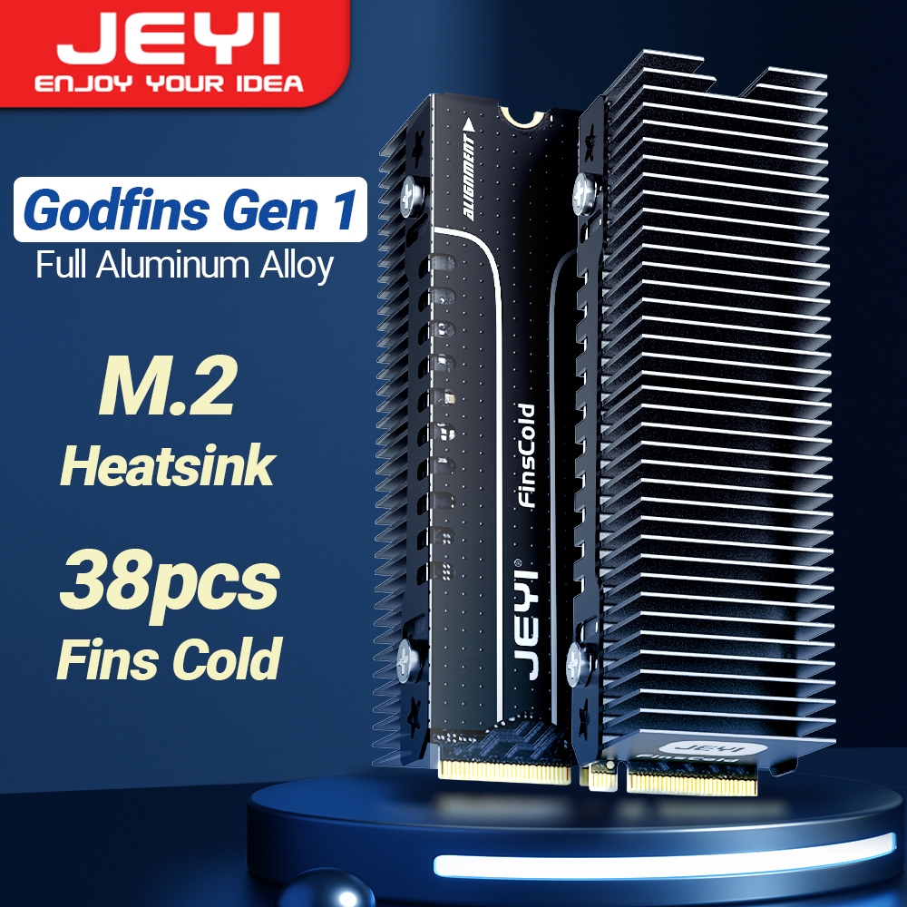 JEYI M.2 SSD Heatsink, Heavy Duty Aluminum Convective Heat Sink, NVME
