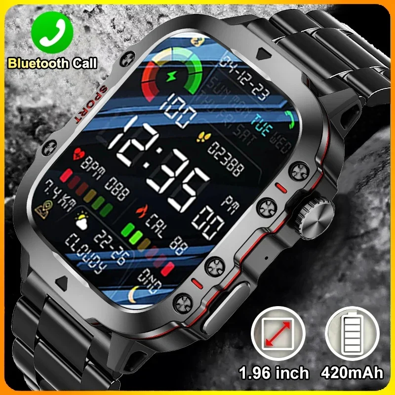 2024 New For Xiaomi Military Smart Watch Men IP68 5ATM Outdoor Sports ...