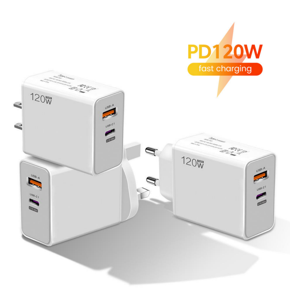 120W Super Fast Charge Flash Charge EU US UK Mobile Charger Suitable ...