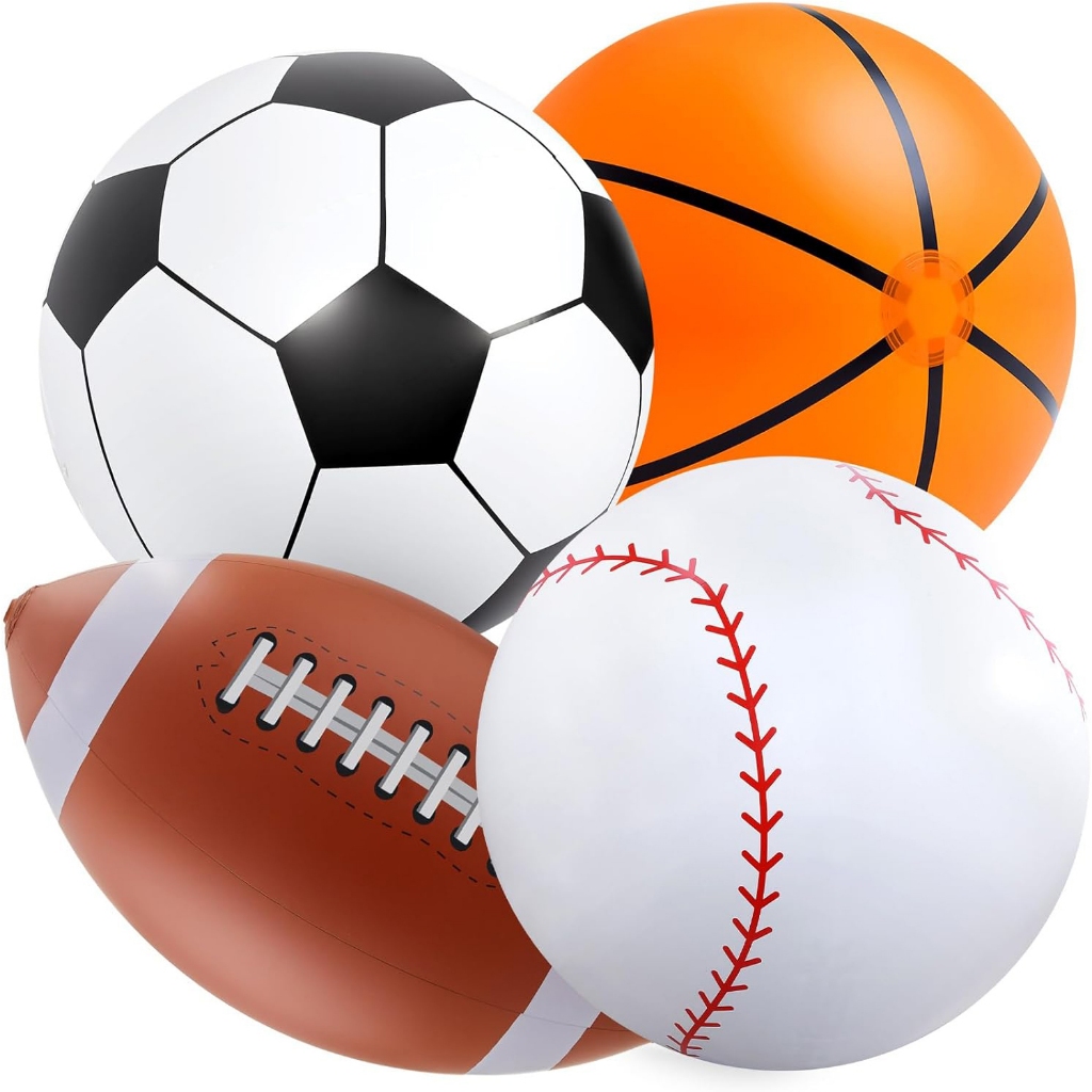 1M Giant Inflatable Sports Balls Large Beach Ball Inflatable Baseballs