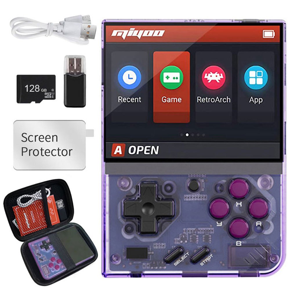 Miyoo Mini Plus 3.5 Inch Portable Handheld Game Console with Bag ...