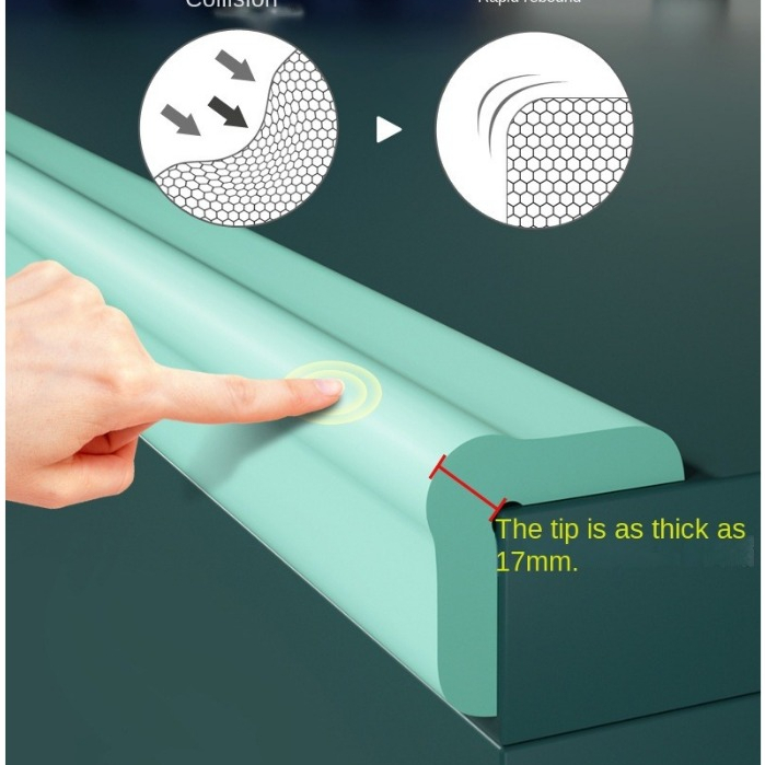 Upgrade No-Stick Bumper Strip Wider Corner Protector Strip Wall Corner ...