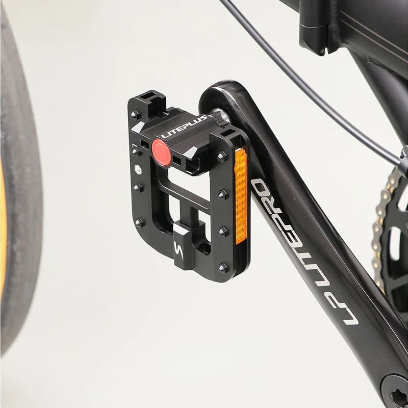 Foldable Bicycle Pedals Slide Solid Aluminum Alloy Fast Foldable