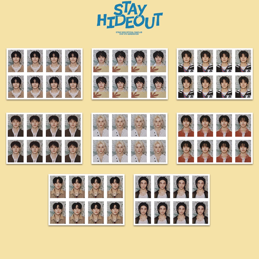 STRAY KIDS STAY FANCLUB KIT one-inch ID photo 3RD GENERATION
