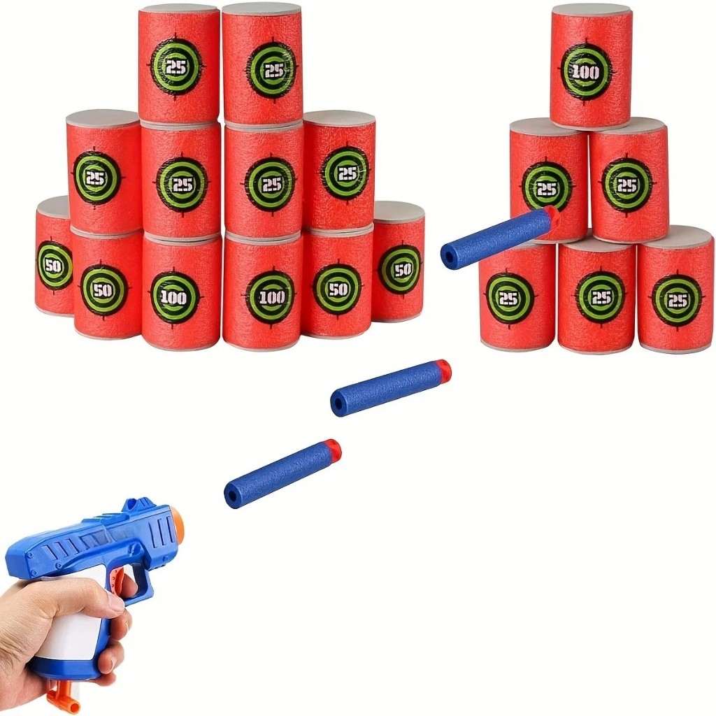 7.2cm 100 Pieces For Nerf Soft Bullet Dart Round Head Refill Sponge ...