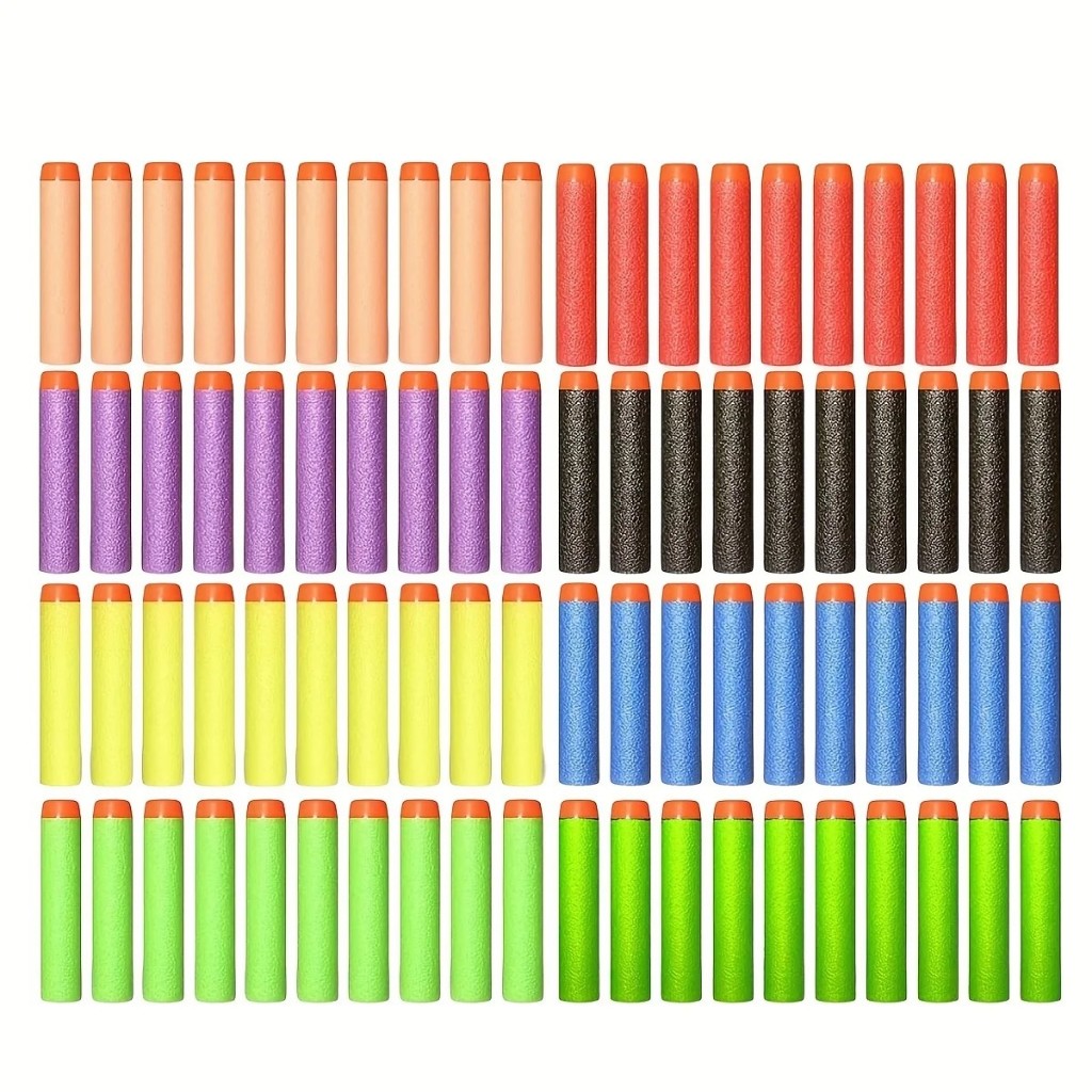 7.2cm 100 Pieces For Nerf Soft Bullet Dart Round Head Refill Sponge ...