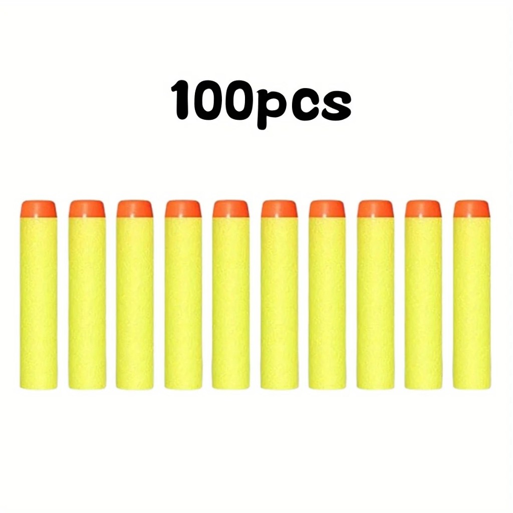 7.2cm 100 Pieces For Nerf Soft Bullet Dart Round Head Refill Sponge ...