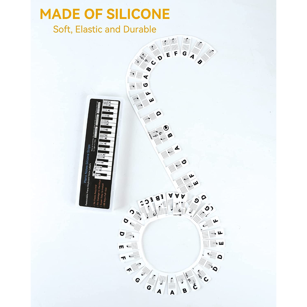 Piano note stickers Piano Notes Guide For Beginner, Removable Piano