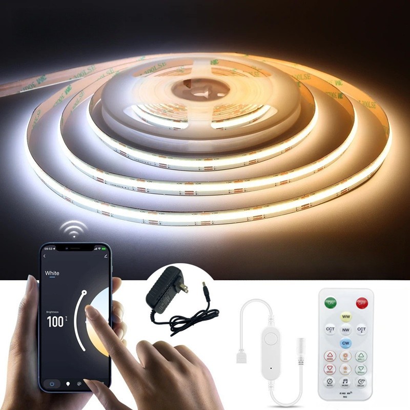 Battery Operated Motion Sensor LED Strip Lights - Rechargeable Under Cabinet Lighting - Bravzurg