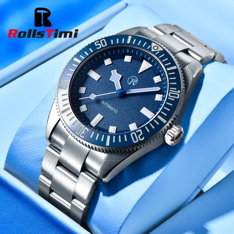 Rolls Timi Stylish Men's Watches Luminous Ceramic Bezel Japan YN55