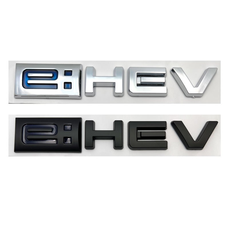 3D ABS Car Styling Sticker e:HEV Logo Car Rear Bonnet Nameplate Decal ...