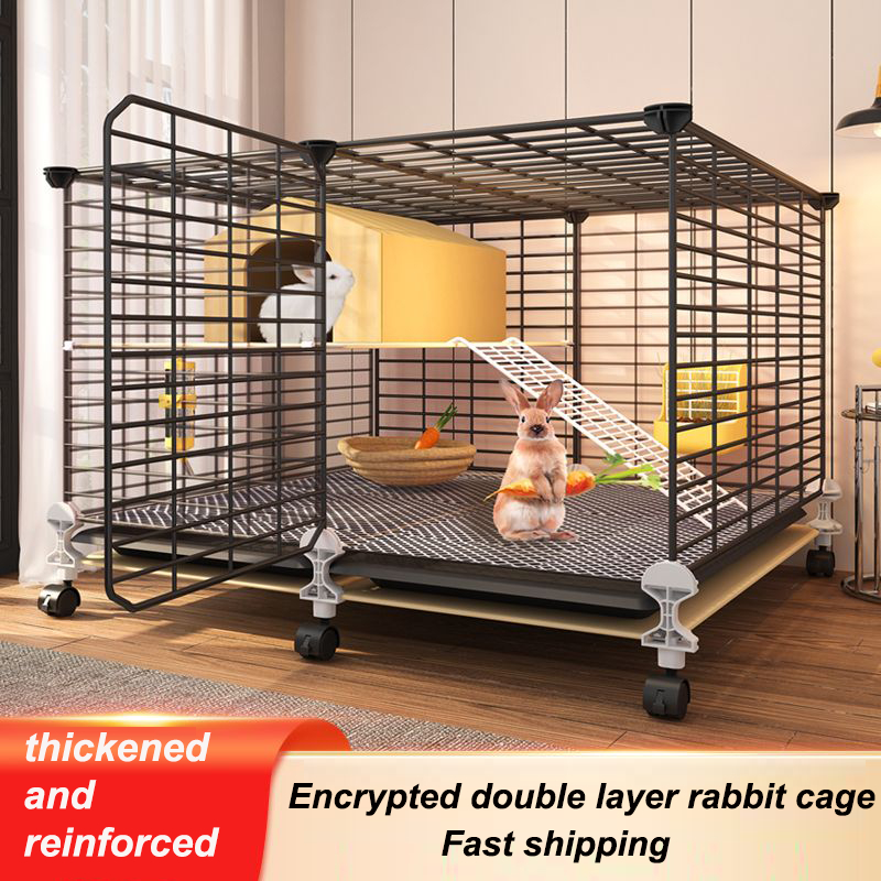 Rabbit Cage Household Large Double-Layer Indoor Rabbit Special ...