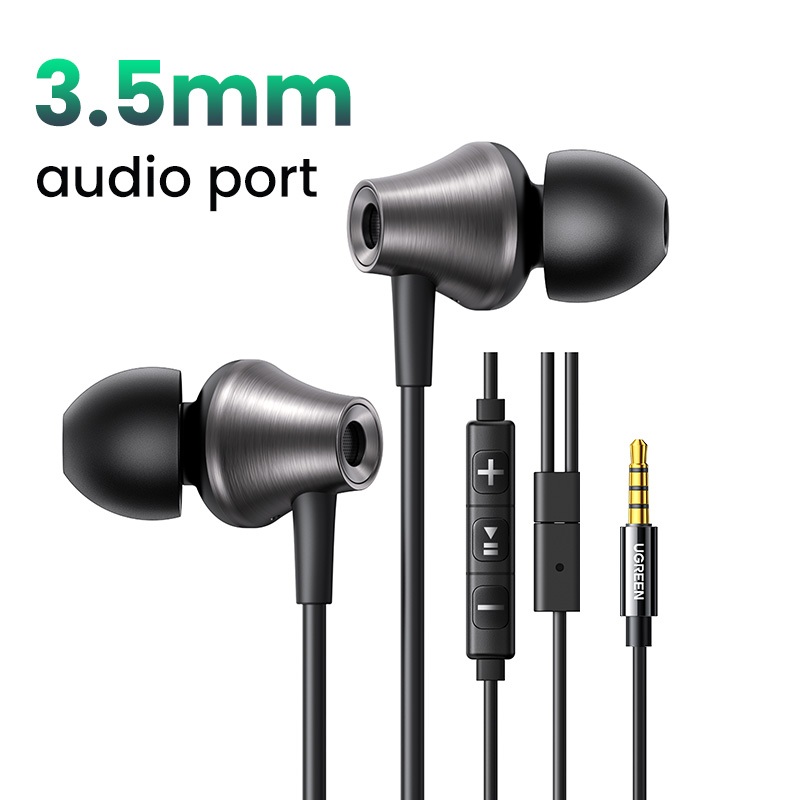 Aux earphones with mic sale