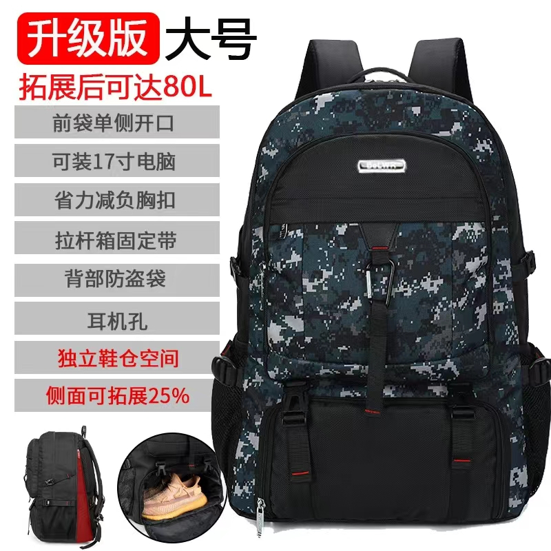 In Spot Fast Shipping Super Capacity Travel Backpack Sports Outdoor Luggage bag Waterproof Camping