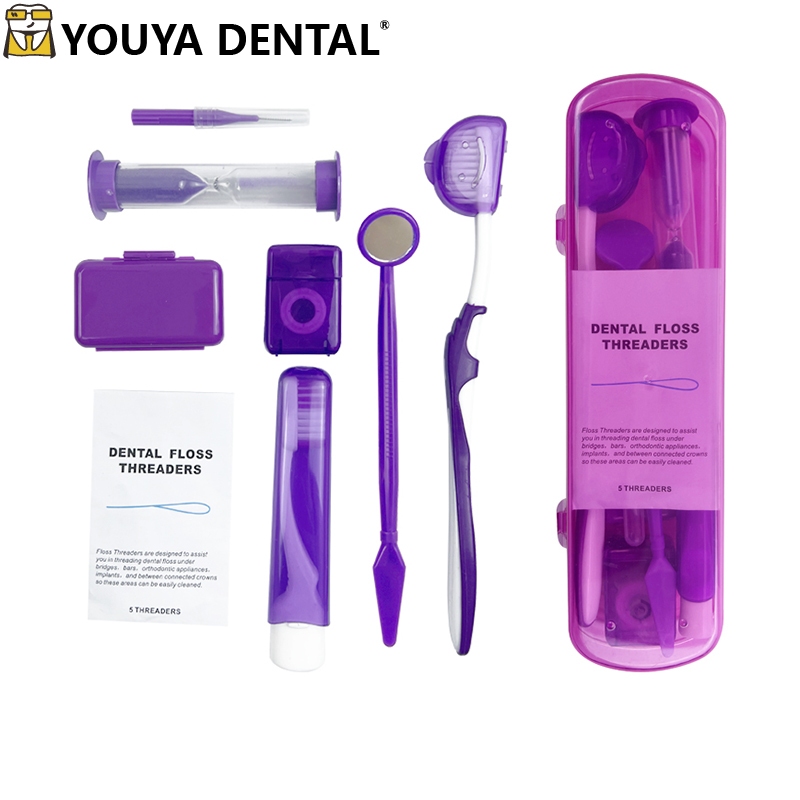 Orthodontic Dental Care Kit Set Braces Foldable Toothbrush Dental ...