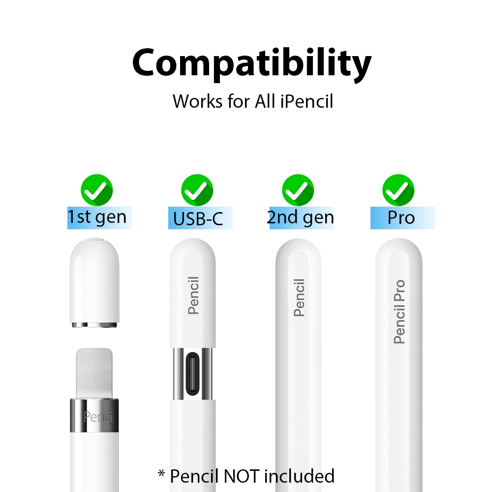 Pencil Tips Replacement Compatible with Apple Pencil Pro 1st 2nd