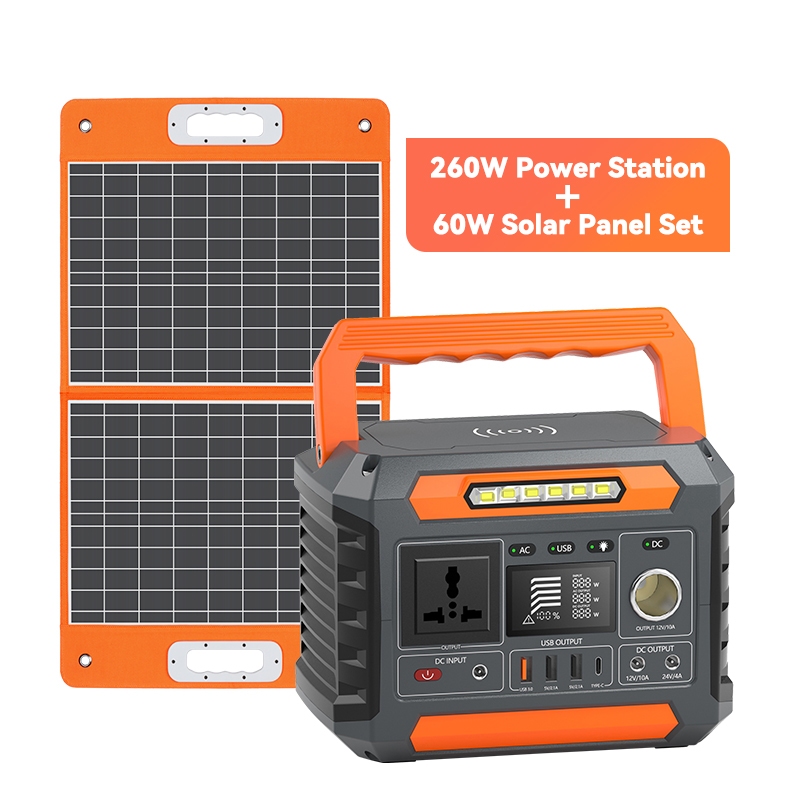 260W 288Wh | Flashfish P66 Portable Power Station 300W Powerbank Solar ...