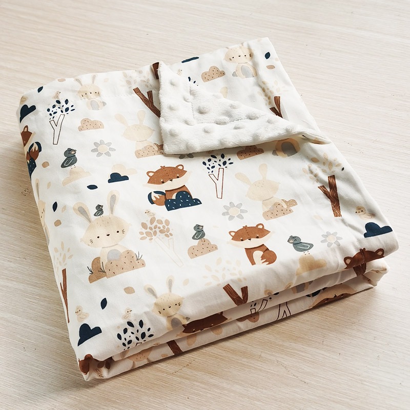 Baby Cotton Thin Super Soft Flannel Blanket 2 layers 3D dot Newborn Toddler minky Baby Blanket Swaddle Wrap Bedding Shopee Singapore