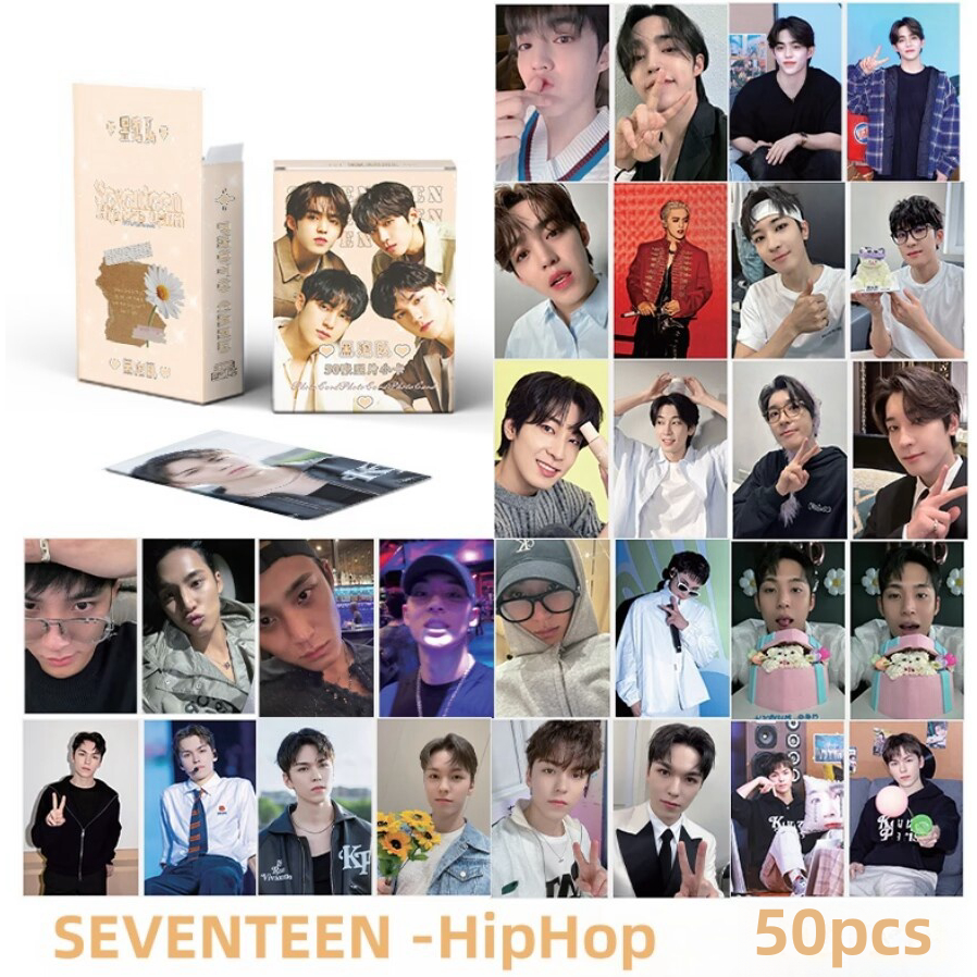 50-55pcs/box SEVENTEEN Holographic Laser Cards Photocards S.COUPS