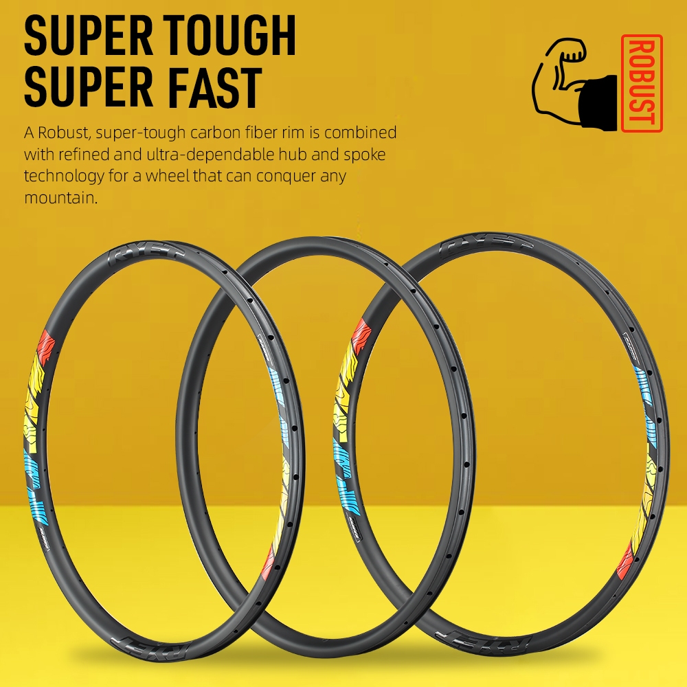 NEW ARRIAVL RYET 29 Carbon MTB Rim T1000 35mm Width 29mm Height 28H MTB Rim XC Mountain Bike Carbon MTB 29er Carbon Bicycle Rim