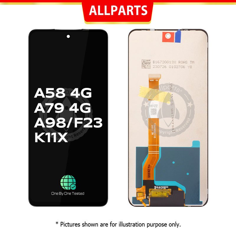 ALLPARTS Display for OPPO A58 4G / A79 4G / A98 / F23 / K11x LCD Touch ...