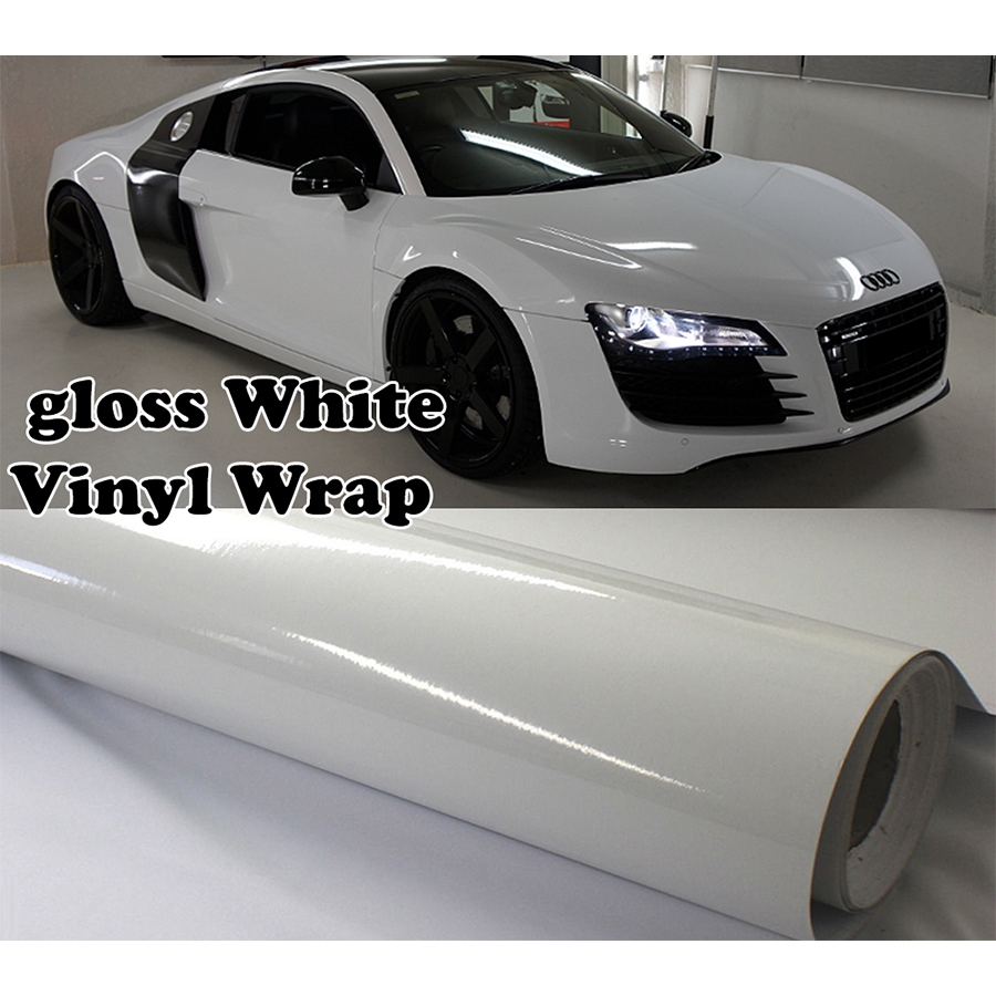 150cm 60" White Glossy Gloss Car Wrap Vinyl Covering Film Sticker Decal ...
