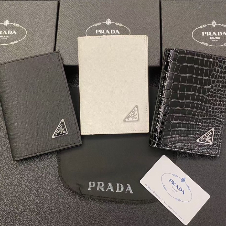 Leather Goods Prada Saffiano Leather Card Holder Price PRADA Logo