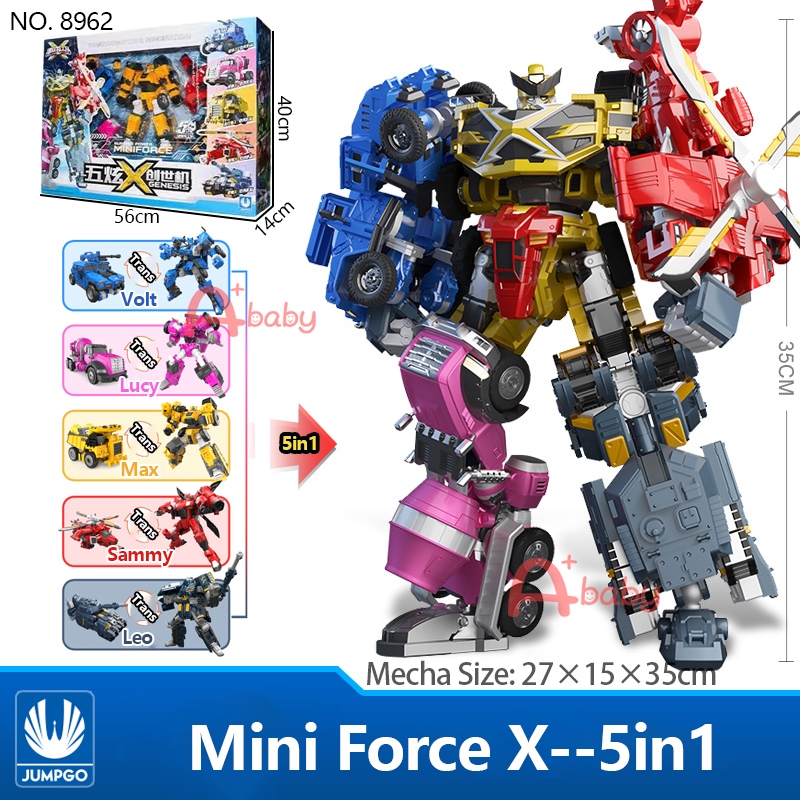 A+baby] Mini Force Original X Mecha Toys Robot For Kids Action
