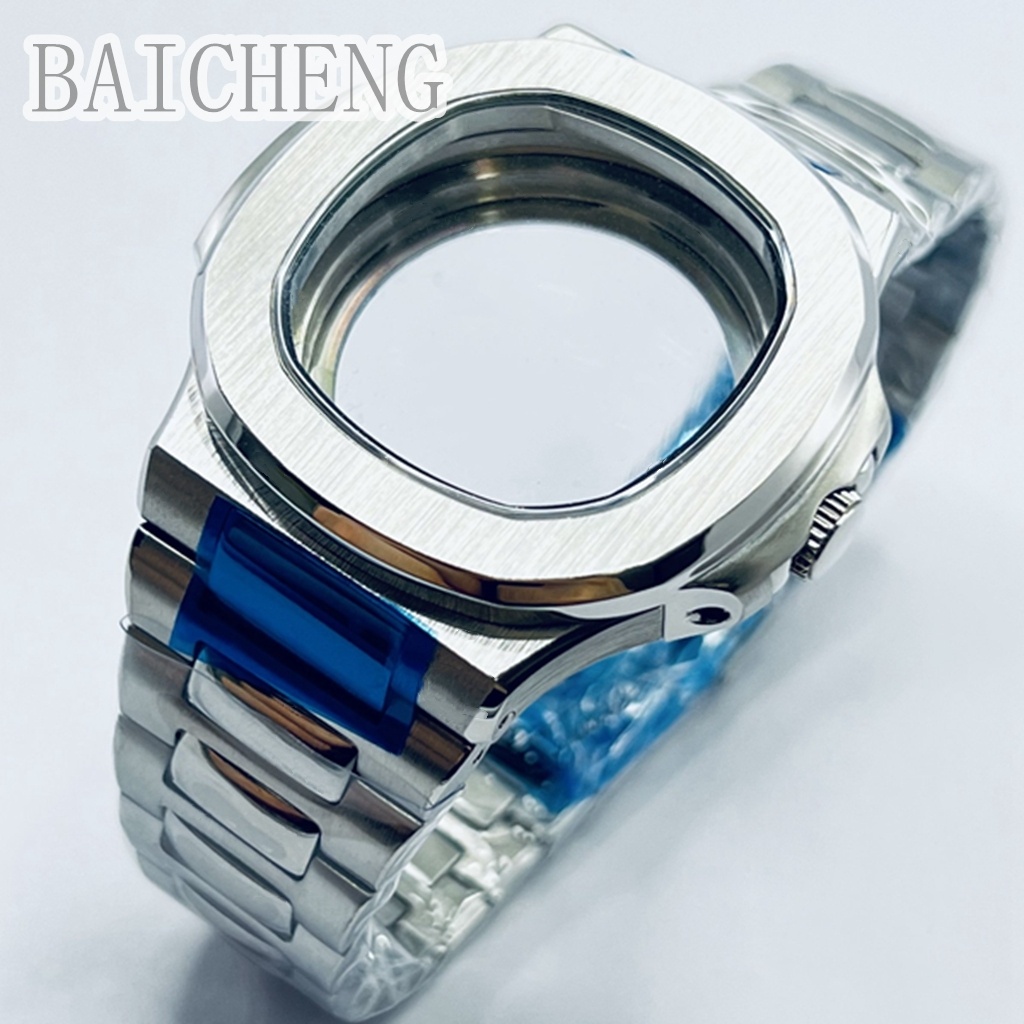 Baicheng 42mm Parrot Watch Case Nh35 Nh36 Nh34 Nh38 Nh70 Case Waterproof Sapphire Glass Silver